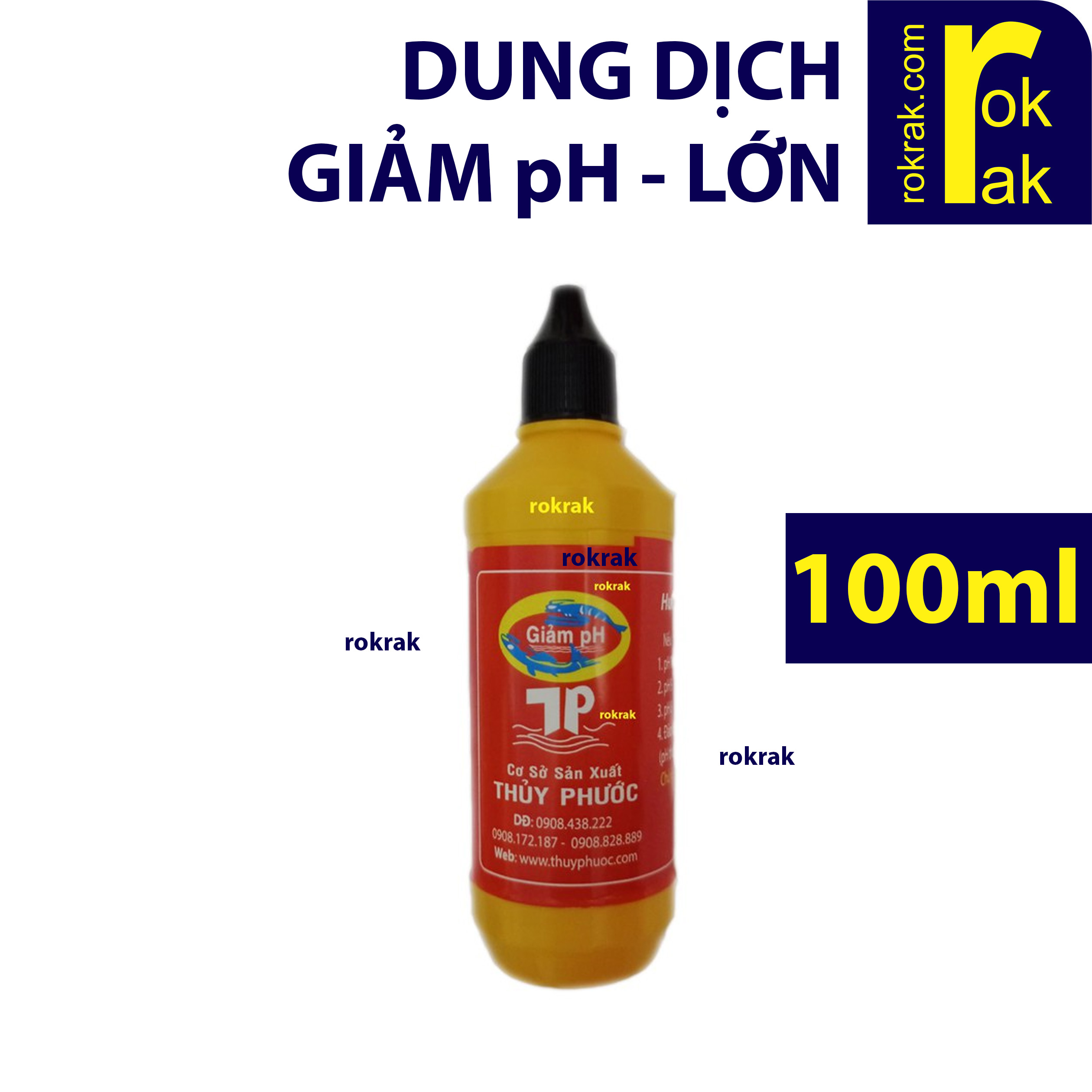 [HCM]Dung dịch giảm pH (CHAI LỚN 100ML gấp 6.6 lần chai nhỏ) cho hồ cá bể thủy sinh