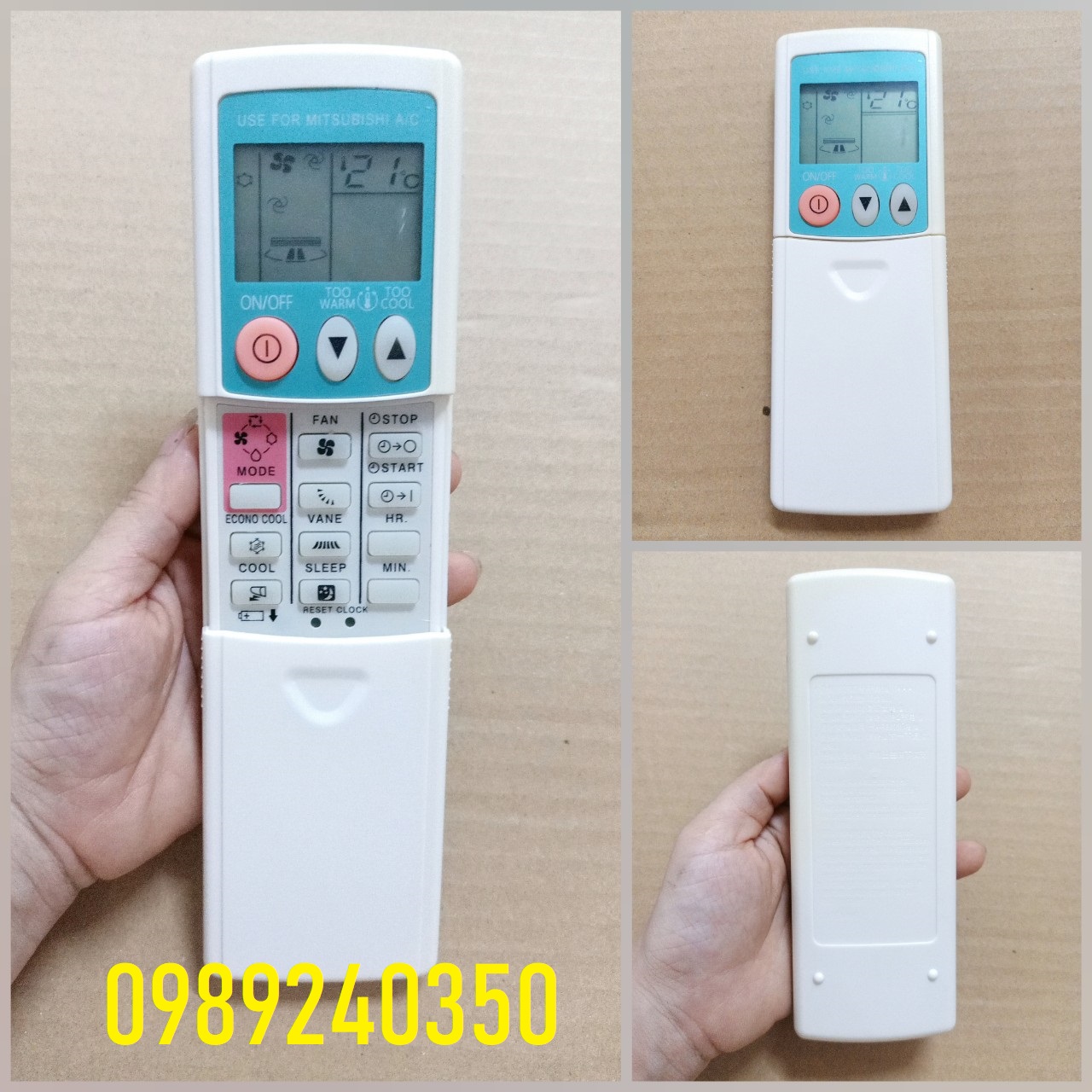 Điều khiển điều hòa Mitsubishi 1 chiều, Remote máy lạnh loại tốt