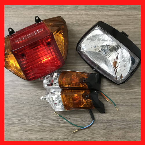 [Combo] Pha đèn Super Dream củ hậu củ xinhan 3 món cao cấp vành đèn sắt bộ pha đèn cụm xinhan cụm đèn hậu xe máy super dream
