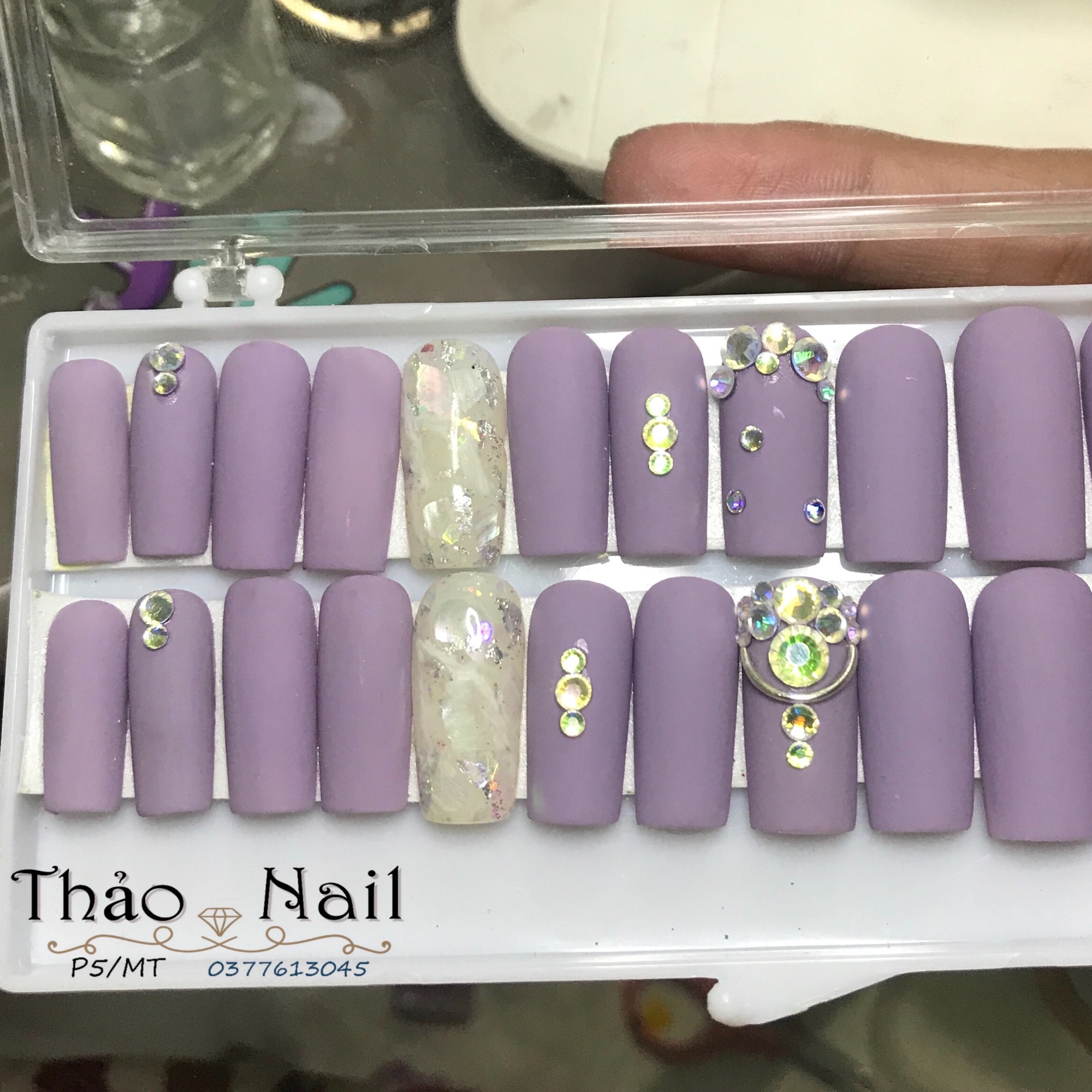 Móng tay giả Nail thiết kế bộ 24 móng ( hình thật)