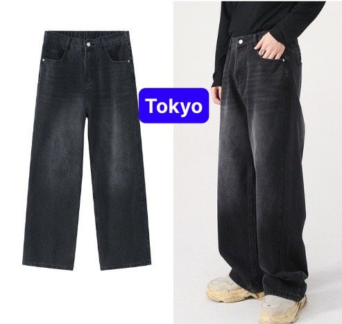 QUẦN JEAN ỐNG RỘNG NAM NỮ UNIEX BỤI BẶM ĐƯỜNG PHỐ PHONG CÁCH HÀN QUỐC HOT TREND 2023 - TOKYO FASHION