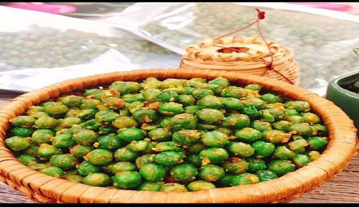 500g đậu hà lan sấy giòn rang tỏi ớt