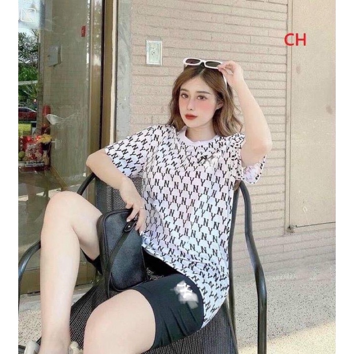 Sét lửng chữ nhiều lô gô ngực + quần legging
