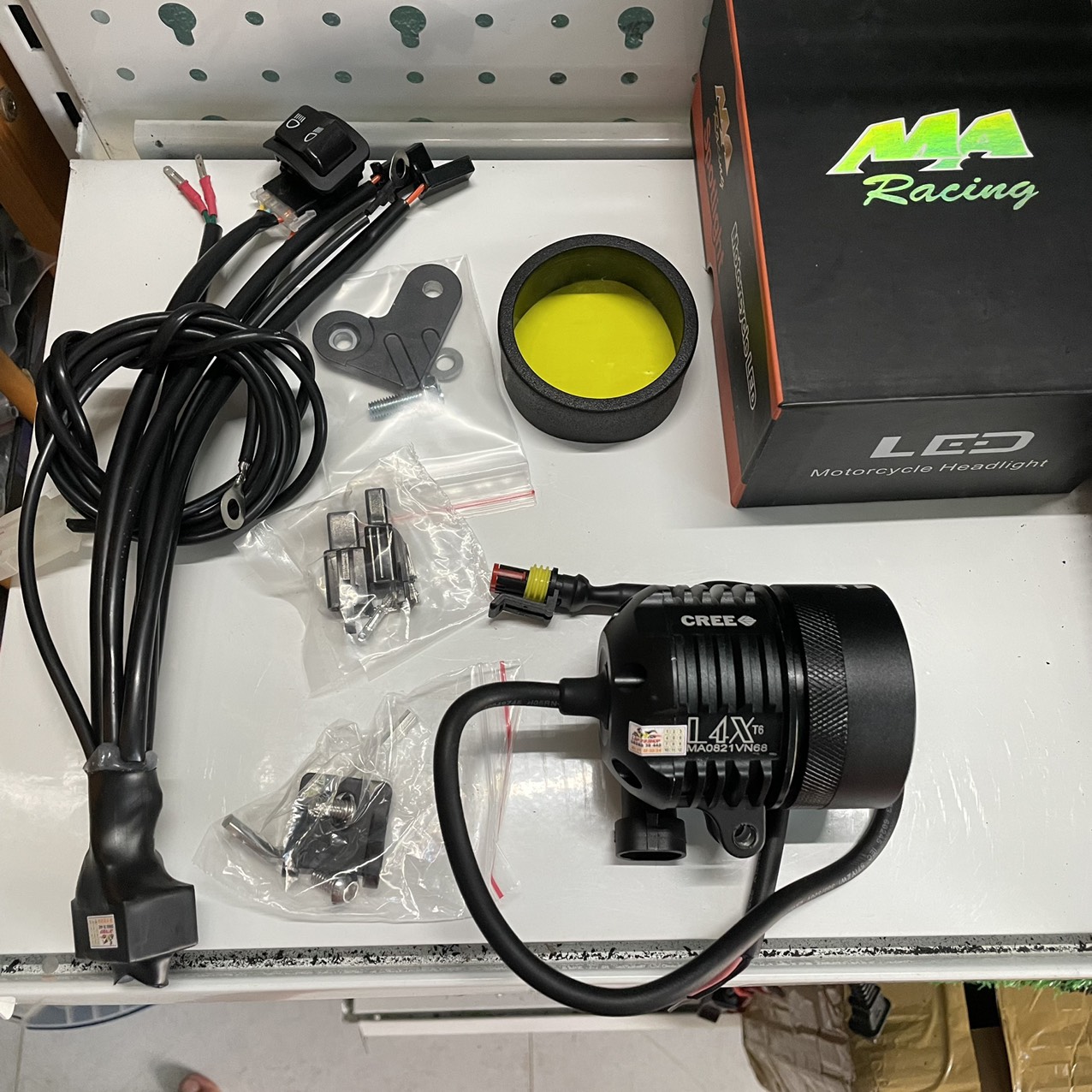 [LẬP 79 CENTER] Combo Đèn Trợ sáng L4x F1 T6 Kính tím Mạch Passing SH Winner