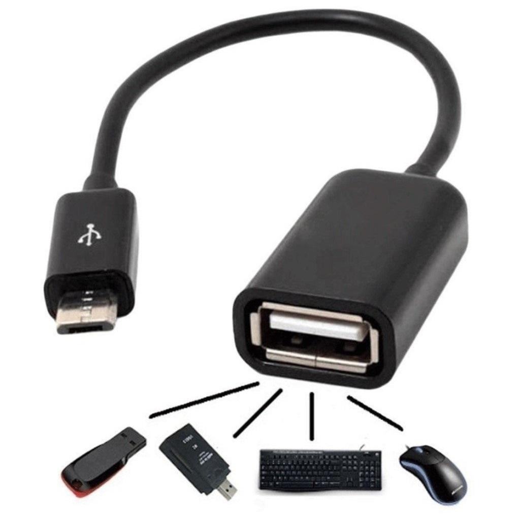 Cáp OTG kết nối điện thoại và máy tính bảng với sang cổng USB