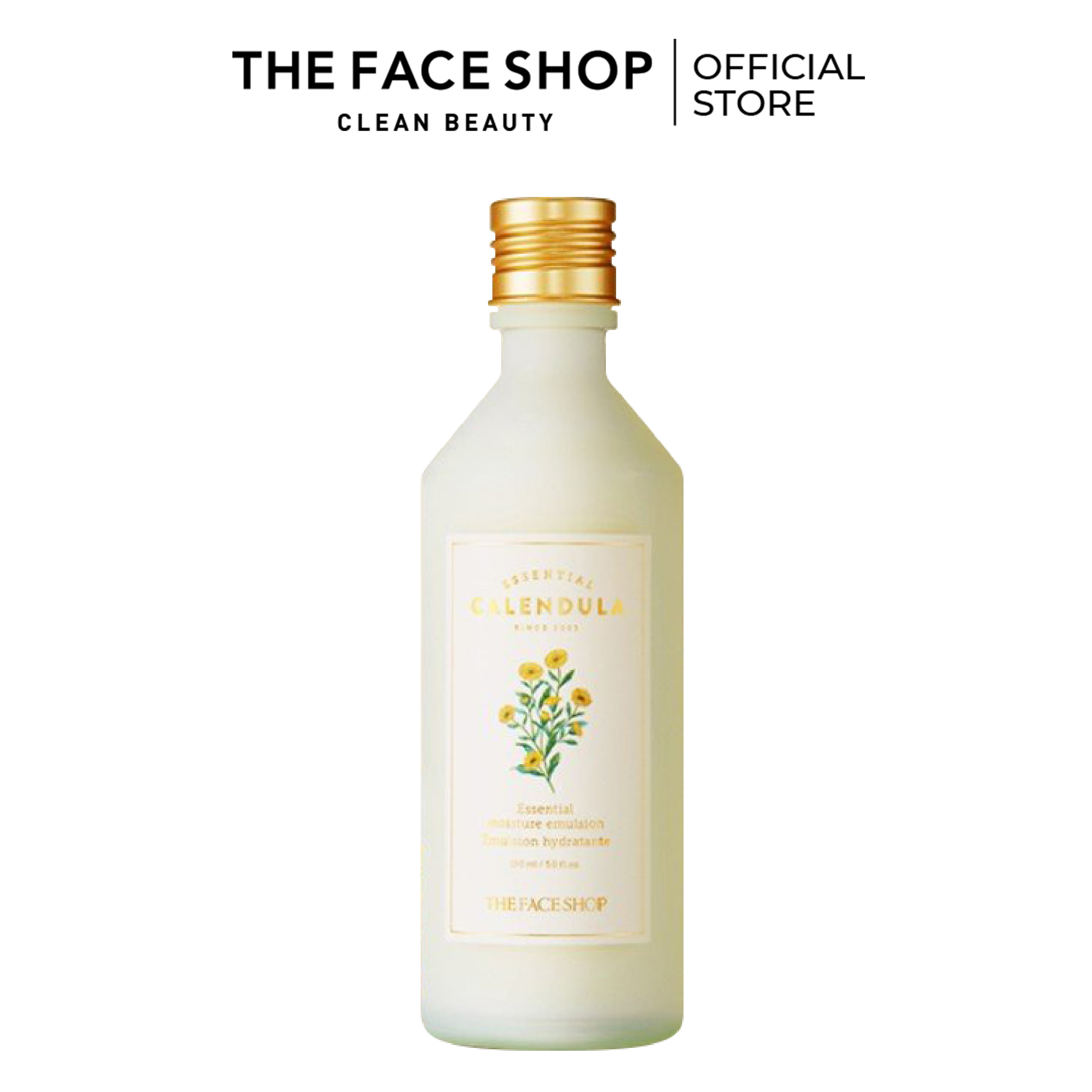 Sữa Dưỡng Làm Dịu Da The Faceshop Calendula Essential Moisture Emulsion 150Ml