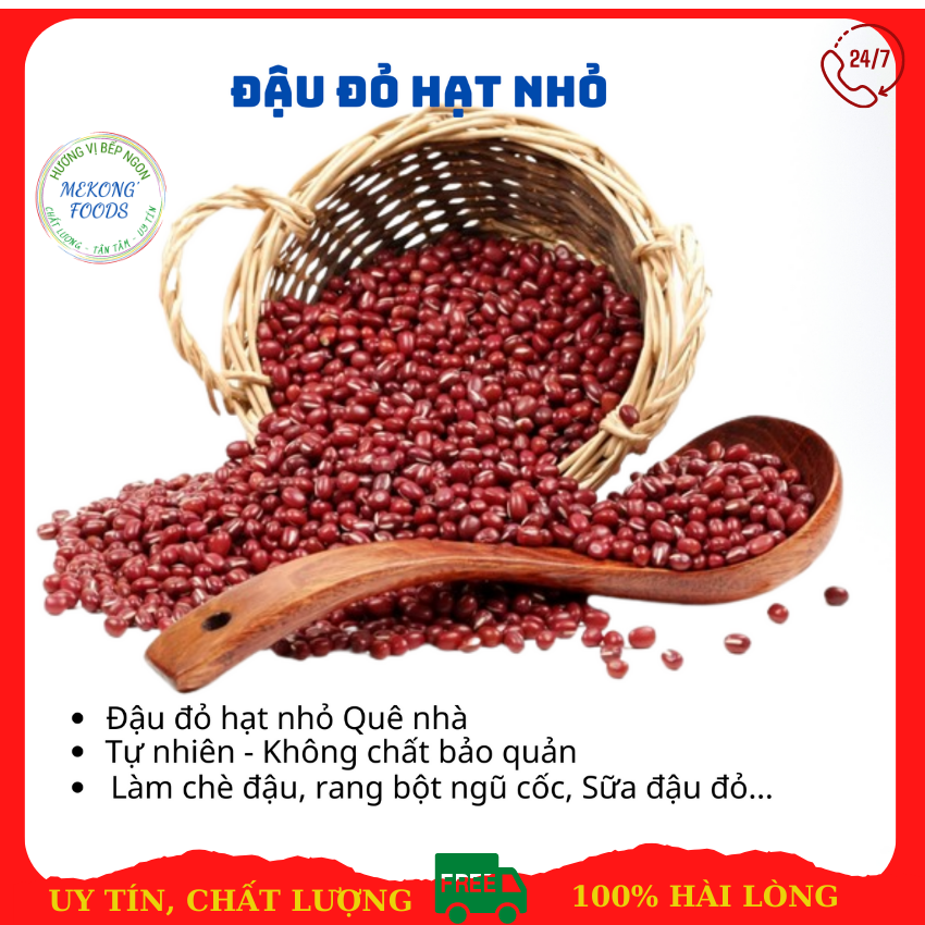 1kg Đậu đỏ nguyên hạt nhà quê