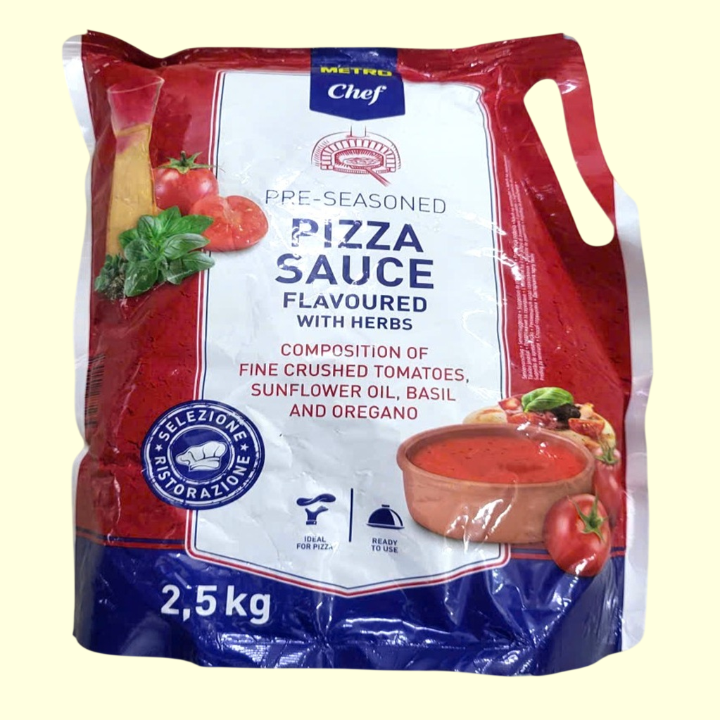 METRO CHEF + TÚI LỚN 2.5 Kg + XỐT PIZZA Pre-Seasoned Pizza Sauce Flavoured with Herbs