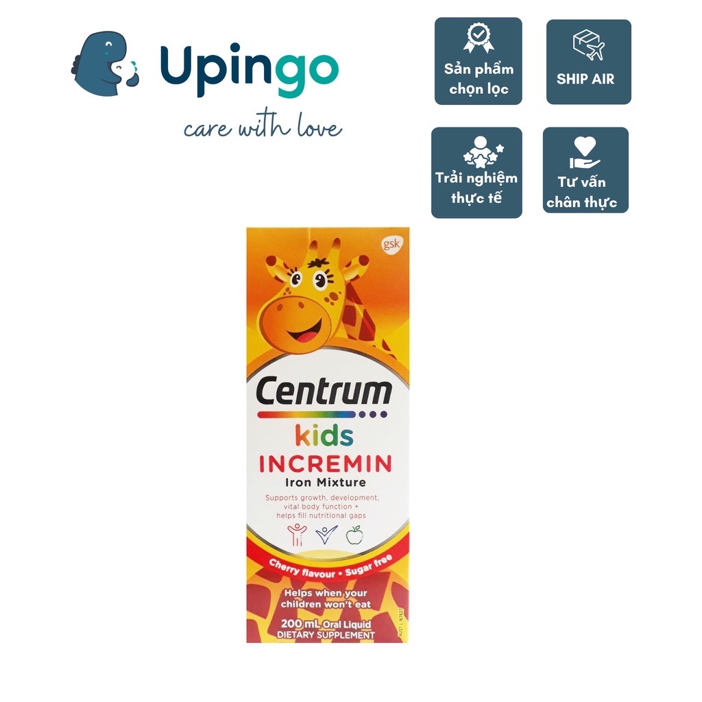 [Mẫu Mới] Siro CENTRUM KID ÚC 200ml cho bé biếng ăn