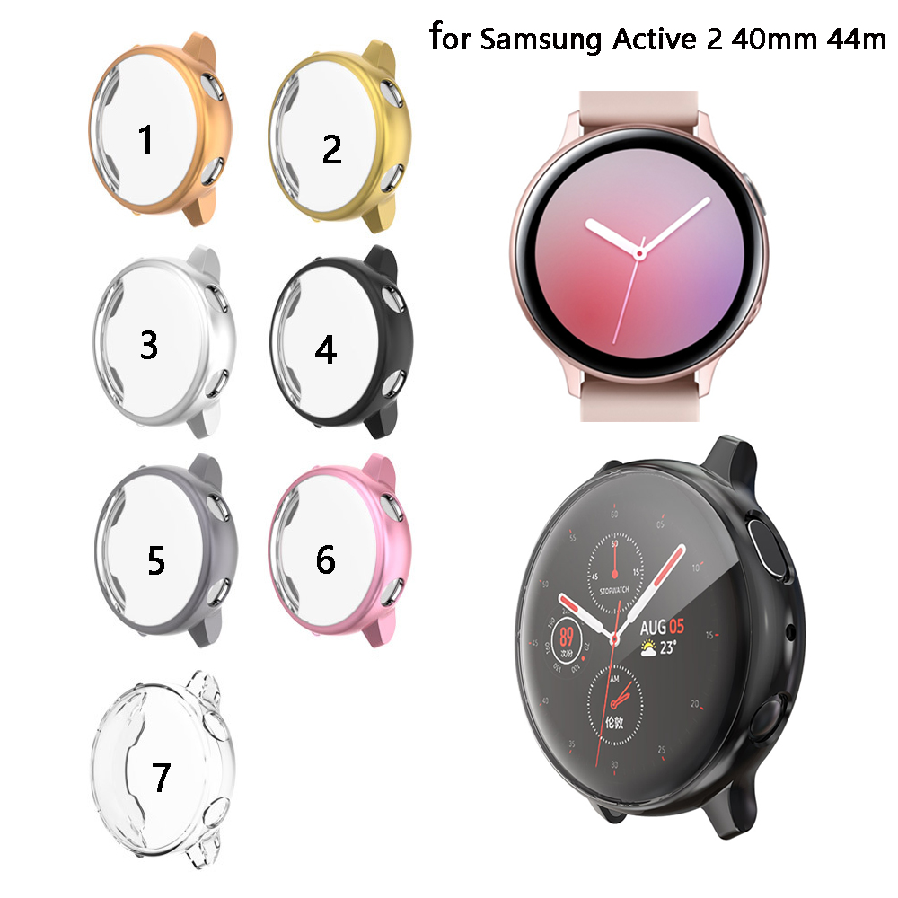 Vỏ bảo vệ màn hình TPU cho Samsung Galaxy Watch Active 2 40mm 44mm Vỏ đồng hồ thông minh