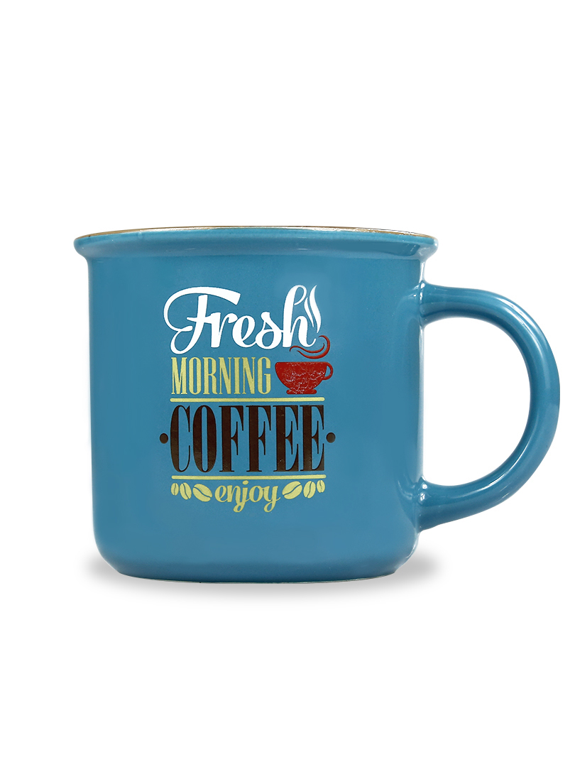 Ly Sứ La Fonte Tráng Men Màu Xanh - 006439-BLU