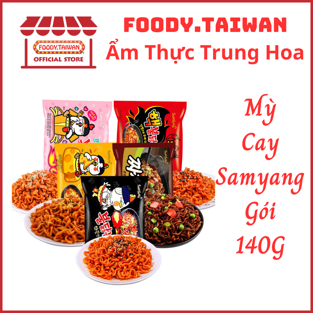 Mỳ Gà Cay SAMYANG Hàn Quốc - Mì Cay Samyang Gói To 140G - Mỳ Trộn Gà Cay Samyang - Foody.Taiwan
