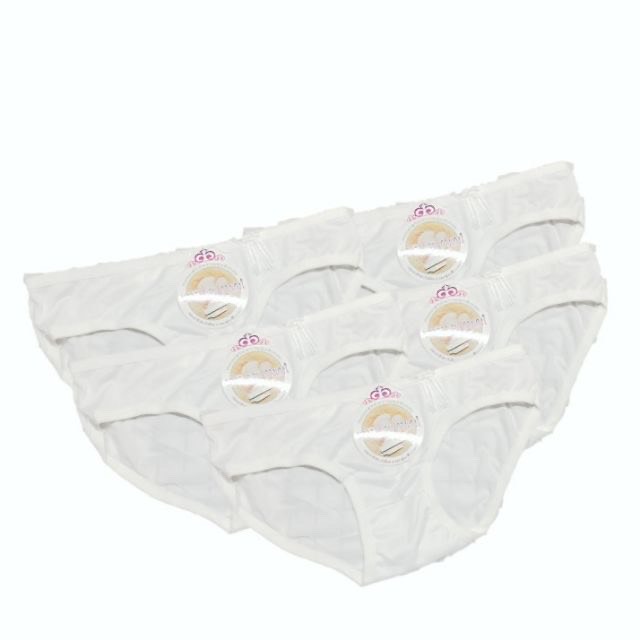 Bộ 10 quần lót học sinh,  quần lót bạn nữ, sinh viên, y tá nguyên màu trắng tại (BABY GIRL888)