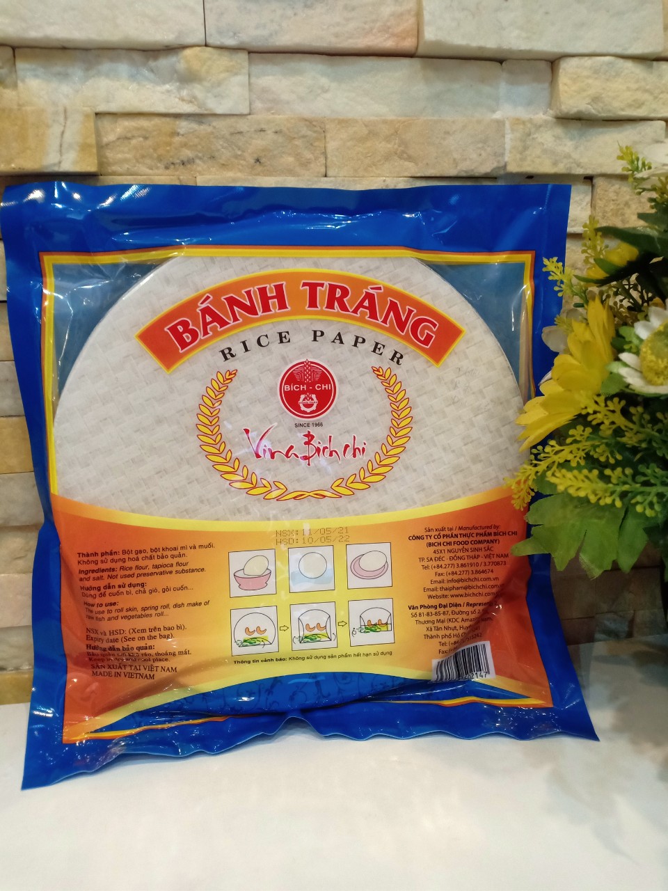 Bánh tráng ( bánh đa nem bích chi size 22cm gói 400gram