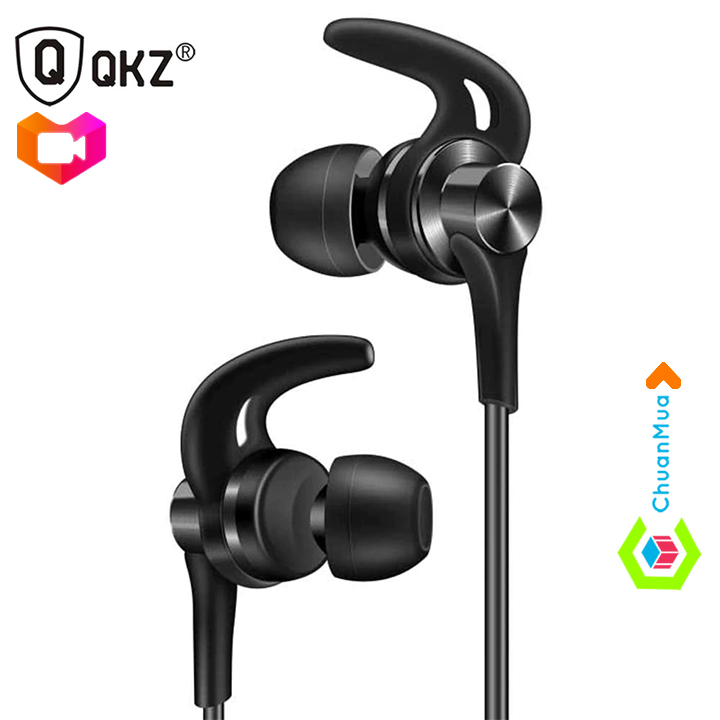 Tai nghe nhét tai qkz dt1 âm thanh bass kép chống ồn nghe nhạc sống động | pka221