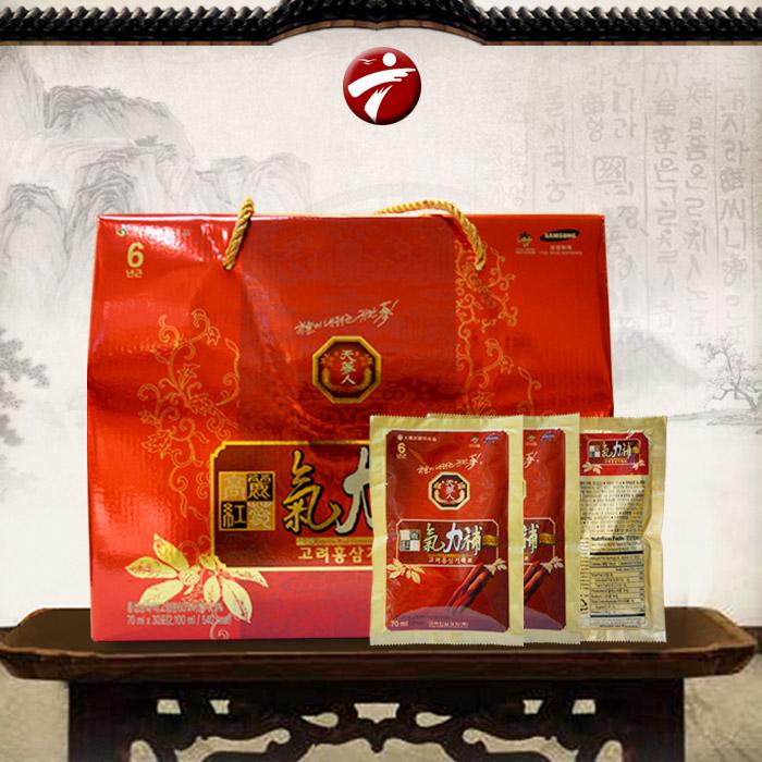 [HCM]Nước ép hồng sâm hàn quốc 6 năm tuổi Samsung Korea Ginseng Bio Science túi đỏ gói 30x70ml tinh chất dạng gói