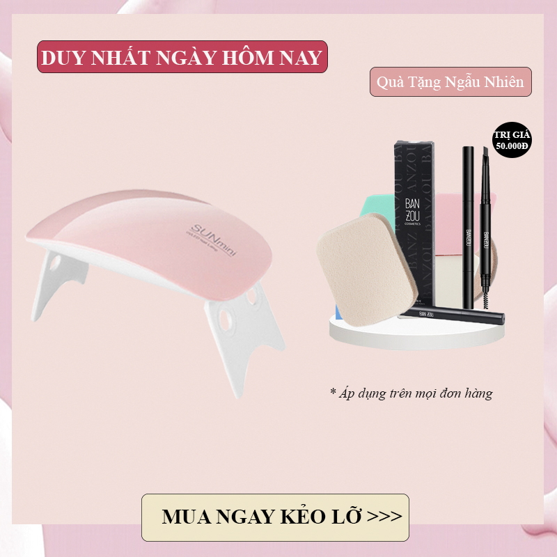 (TẶNG BÔNG MÚT CAO CẤP) Máy hơ Sơn Gel SUN MINI 6W nhỏ gọn siêu tiện lợi  (BẢO HÀNH 1 ĐỔI 1) (Hỗ trợ 50% phí ship)