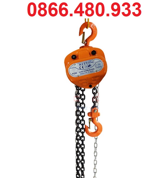 Pa Lăng Xích Kéo Tay Nitto 2 Tấn – 3M Xích Đôi