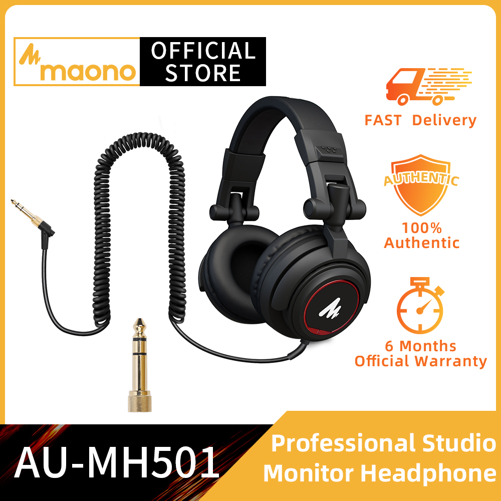 Professional Studio Monitor Headphones Over Ear with 50mm Driver MAONO AU-MH501