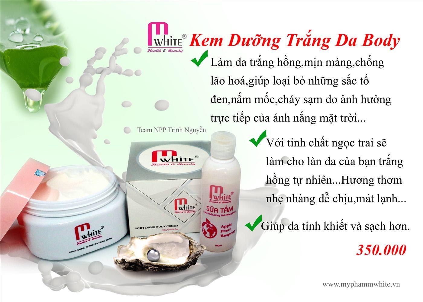 Kem Dưỡng Trắng Da Body Mwhite