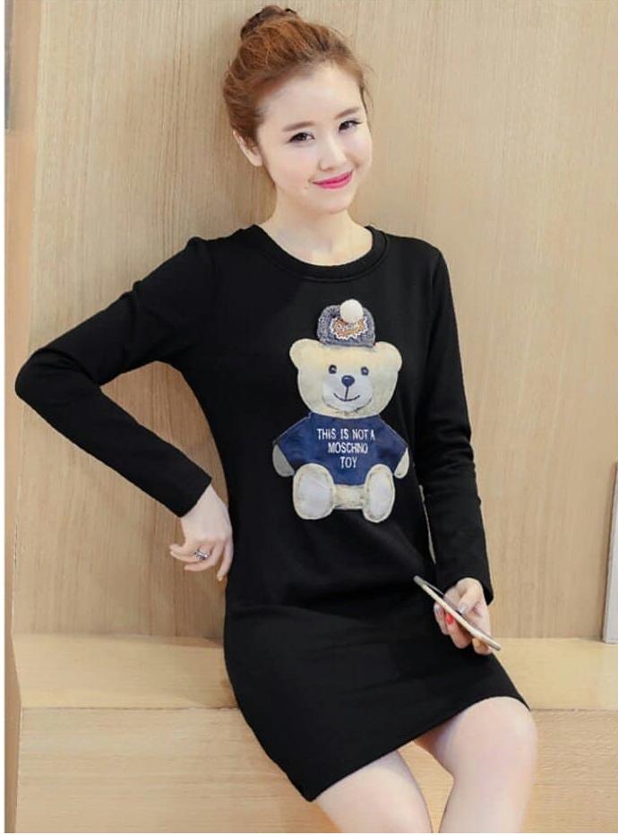 [HCM]Đầm bầu thu đông tay dài có túi