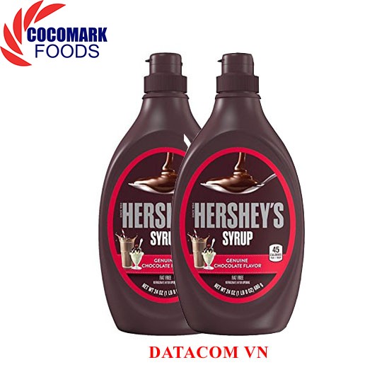 Combo 2  chai Sirô Chocolate hiệu Hershey’s Chocolate Syrup  680g