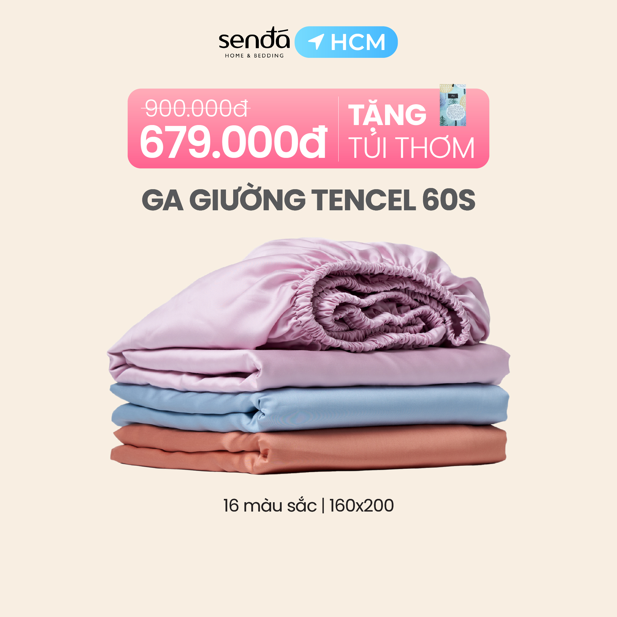 Ga giường Lụa Tencel 1m6x2m Sen Đá Bedding cao cấp trơn màu, drap bo chun trải nệm 1m6 x 2m, ra bọc đệm mát lạnh