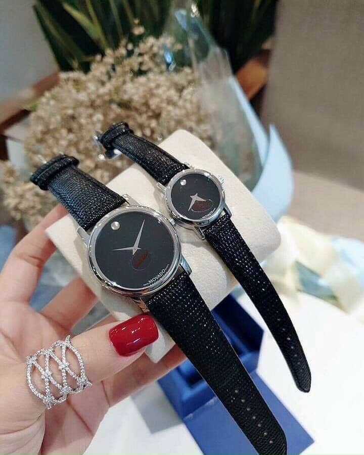 Đồng Hồ Nam Nữ M0VAD0 Kính Sapphire Viền Trắng ( Có Video)