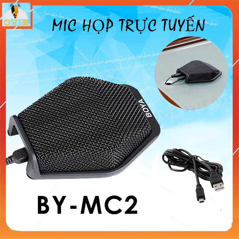 Micro rùa usb, thu âm đa hướng, họp trực tuyến, học online | boya by-mc2