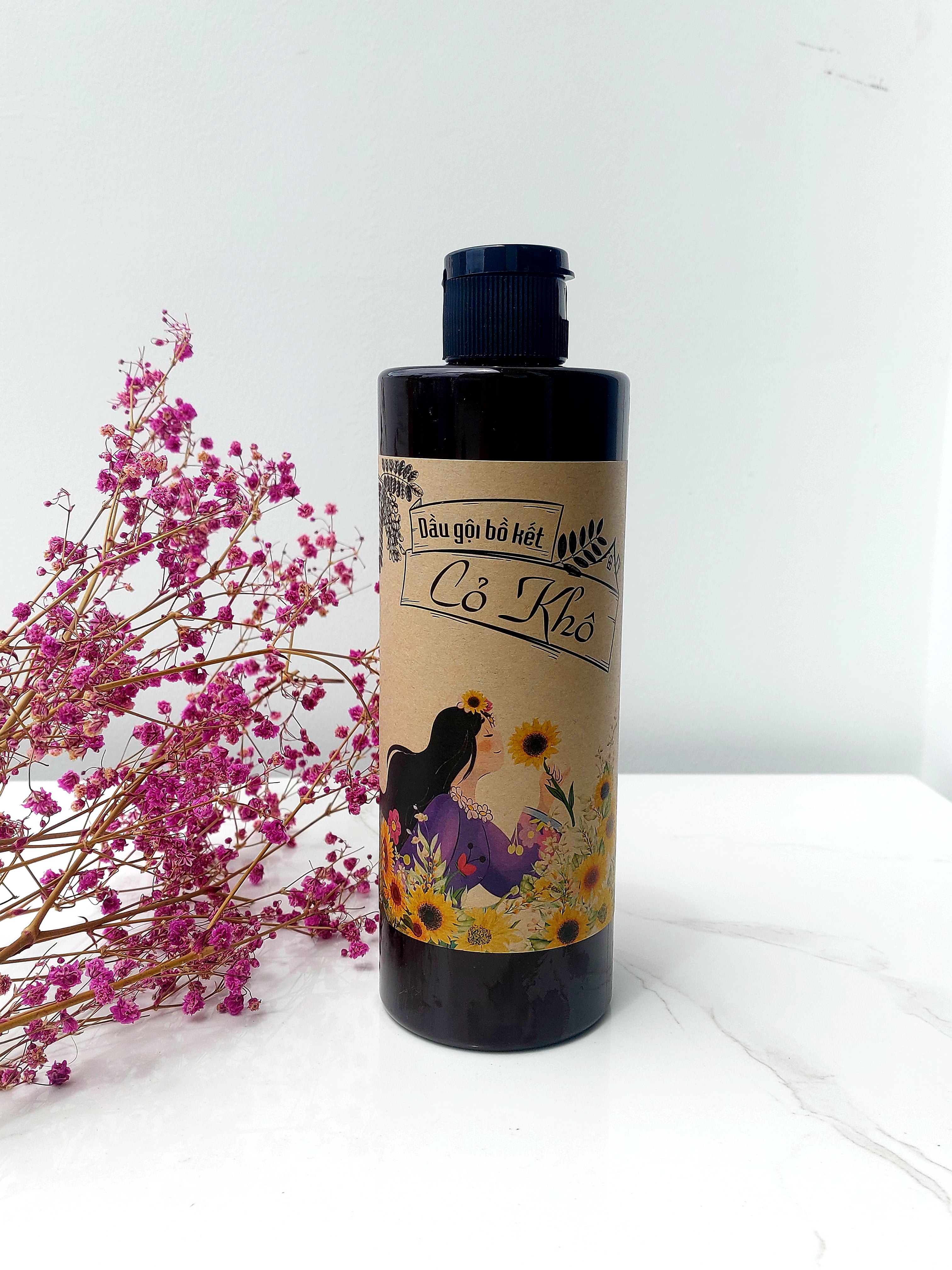 [HCM]Dầu gội bồ kết Cỏ Khô 500ml