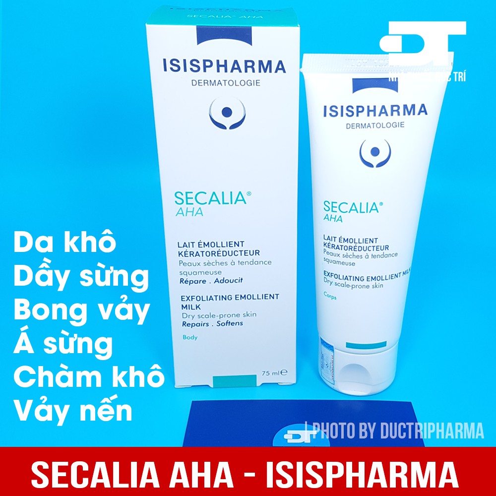 Kem giảm da khô dày sừng isis pharma secalia AHA