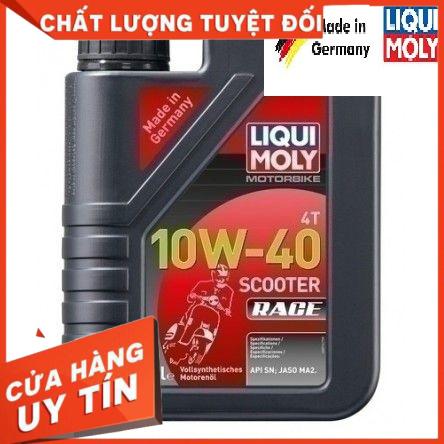 [Chính hãng] Dầu nhớt Liqui Moly 10W40 Scooter Race 1L tổng hợp toàn phần cho xe tay ga nhập khẩu từ CHLB Đức