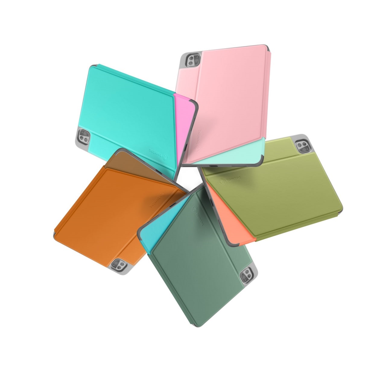 Bao da Tomtoc từ tính đa góc Sma-Tri hỗ trợ sạc không dây Apple Pencil For Ipad Pro 11"/ Pro 12.9" - B02 ( Nhiều Màu )