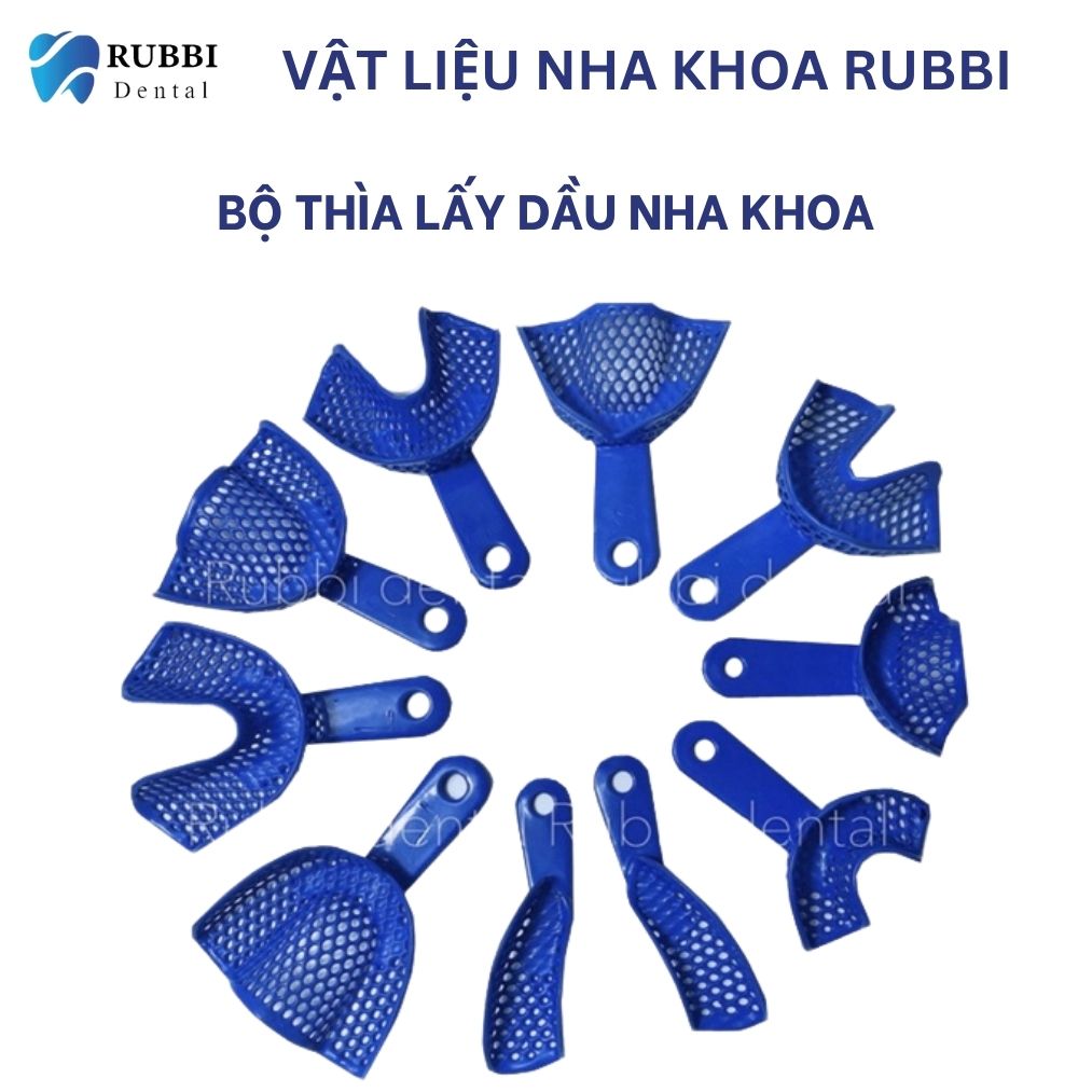 Bộ thìa lấy dấu nhựa lõi thép 5 cặp - dùng trong nha khoa. hàng đảm bảo chất lượng cao. loại tốt vip ...