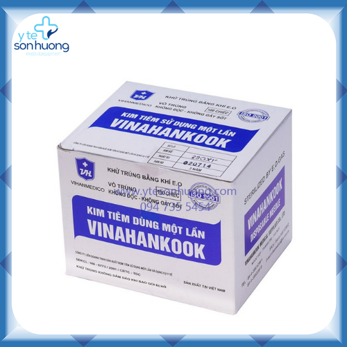 Kim tiêm 25G x 5/8'' Vinahankook Hộp 100 Chiếc