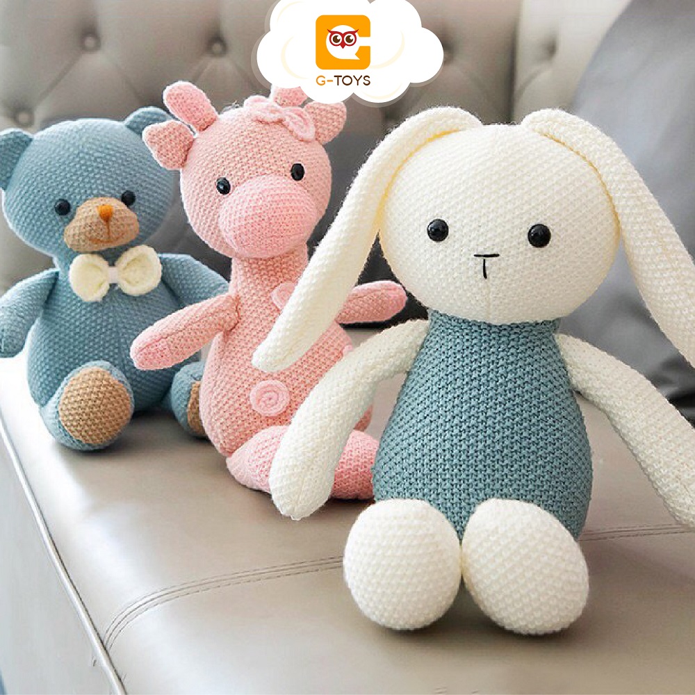  Gấu Bông Thú Bông Len Dễ Thương Cho Bé Làm Từ Len Chất Liệu Từ Len Và Bông Gòn Tự Nhiên An Toàn Gtoys 