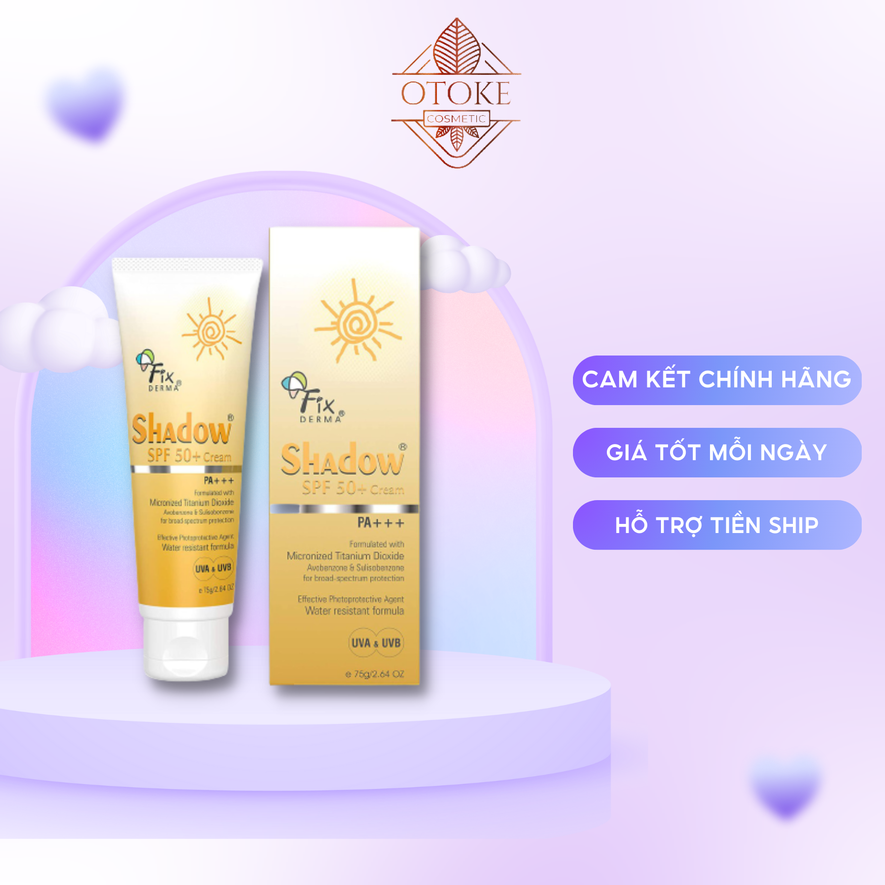 Kem chống nắng Fixderma 75g