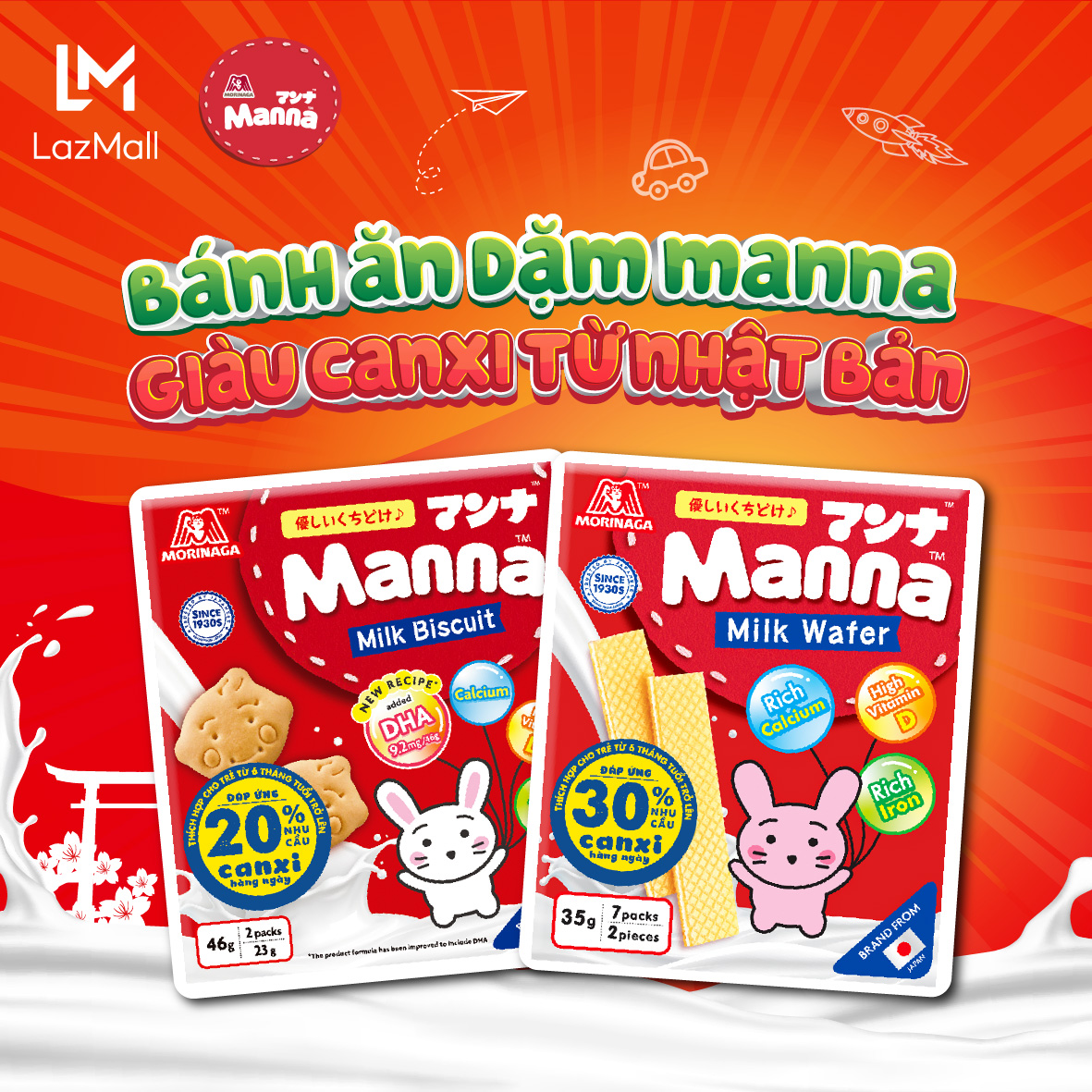 Combo bánh quy & bánh xốp manna