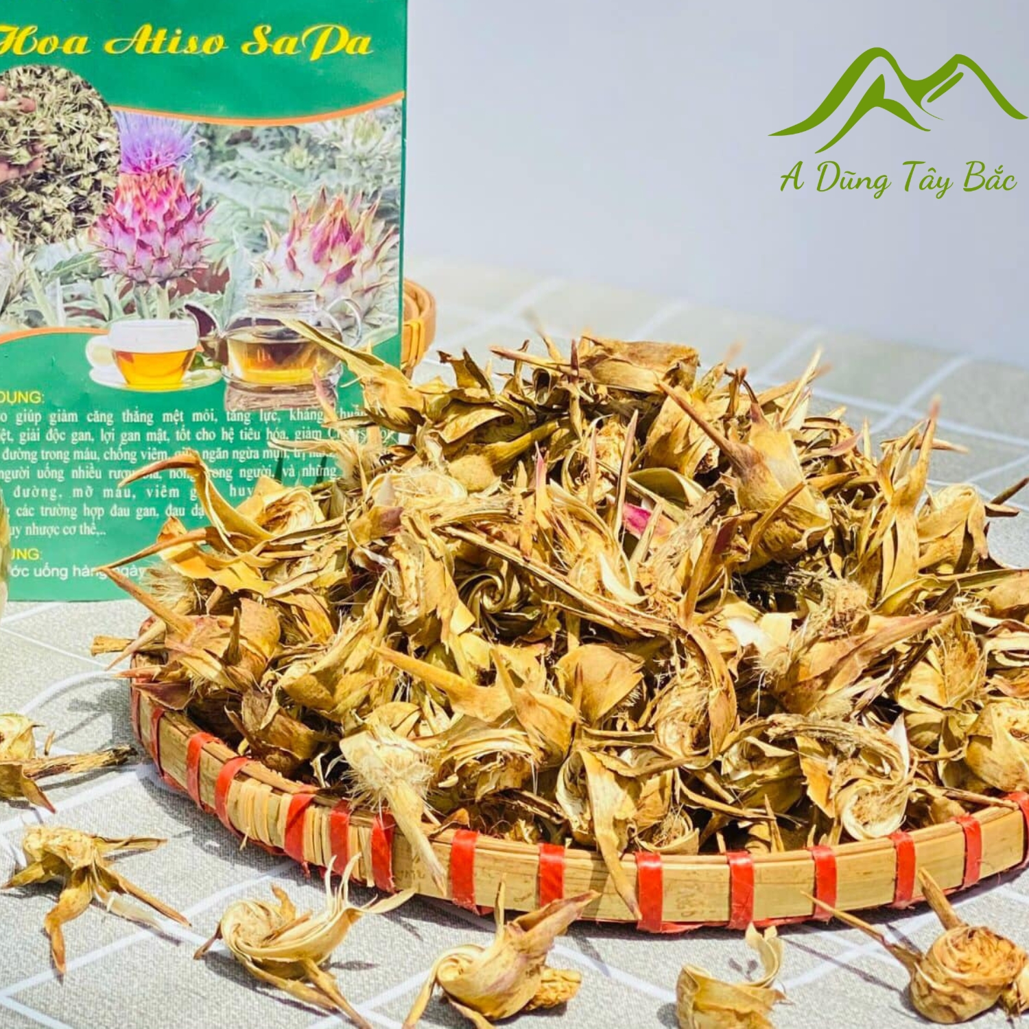 Hoa Atiso xanh Sa Pa sấy khô loại 1 , bông actiso Sapa, Đà Lạt giúp tăng cường chức năng gan