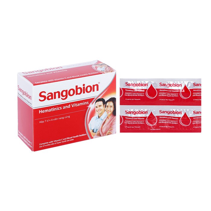 Viên uống bổ sung sắt- bổ máu sangobion- hộp 28 viên
