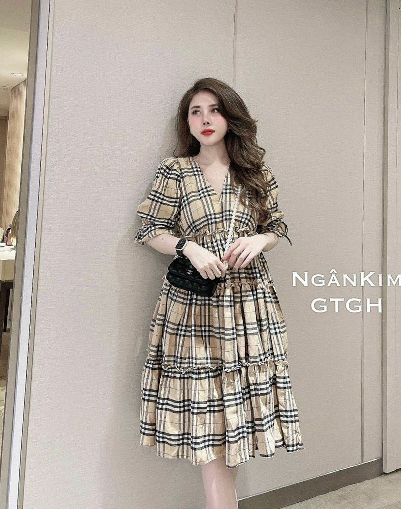 Đầm Bầu kẻ sọc-Váy Bầu cao cấp dáng Xuông Chất Lụa Hàn Mềm, siêu mát Thấm Mồ Hôi Tốt, Freesize từ 45 đến 70Kg