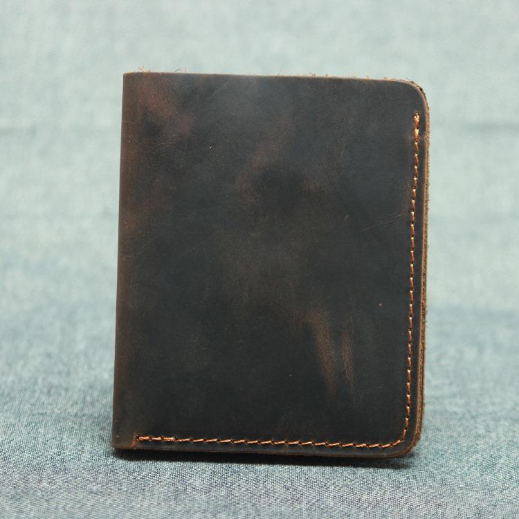 Ví da bò sáp nguyên miếng - ví siêu bền -kiểu ví đơn giản mỏng nhẹ VC02-2019 thatchatstore