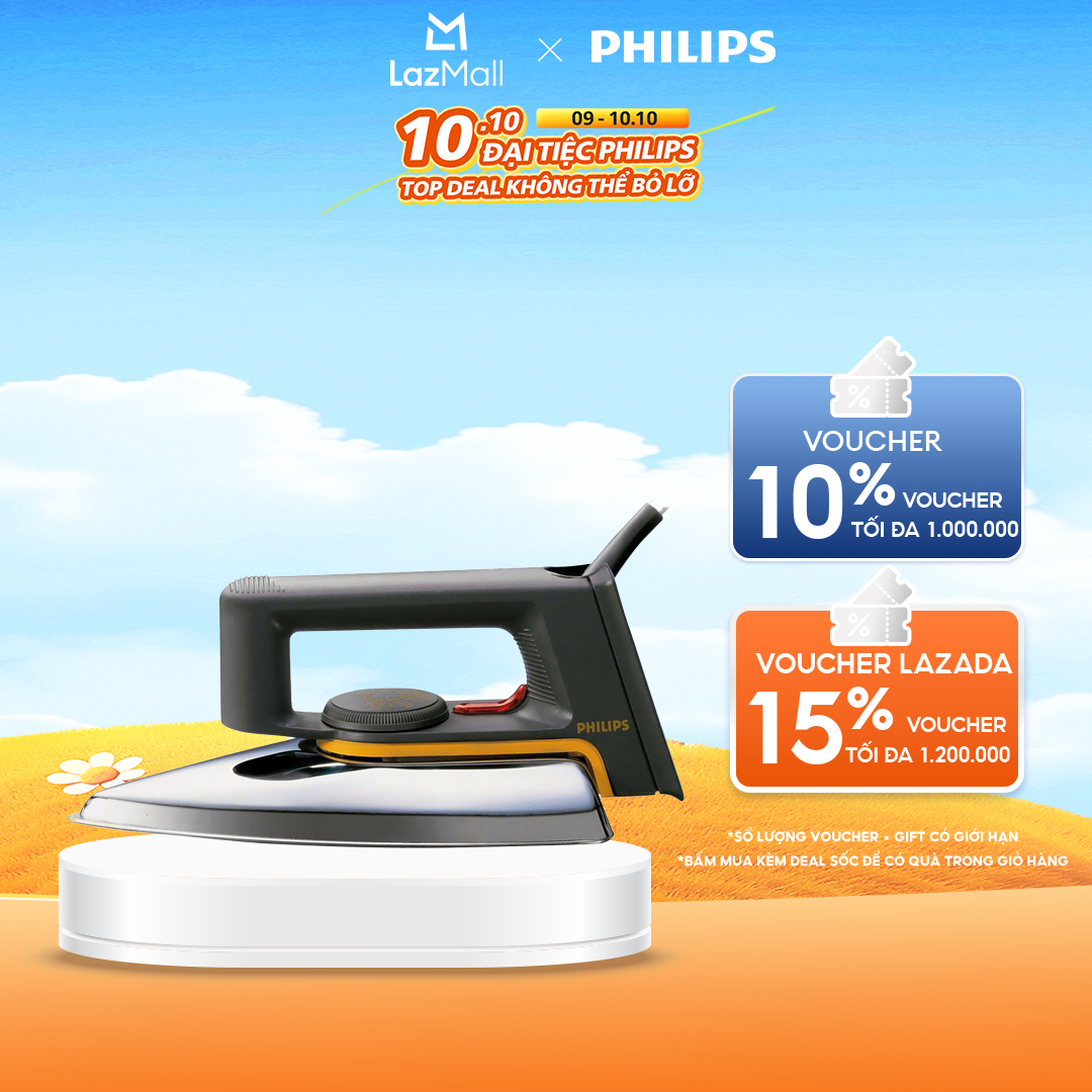 Bàn Ủi Khô Philips HD1172/01 - Hàng Chính Hãng