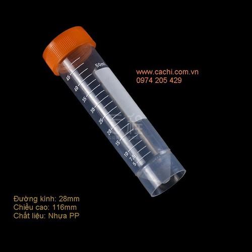 Ống ly tâm 50ml nắp vặn, có thể đặt đứng - Túi 5 cái