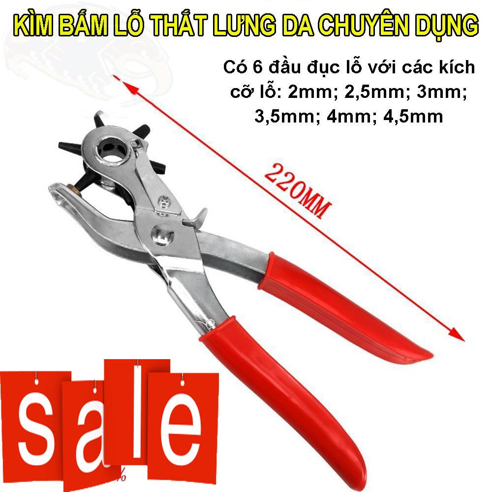 Kìm Bấm Lỗ Dây Nịt Punch-Cán được bọc nhựa cao cấp, giúp sử dụng êm tay, thiết kế nhỏ gọn, dễ sử dụng,dễ dàng tháo lắp-Sale sốc 50% ,giao hàng toàn quốc bởi May Store.