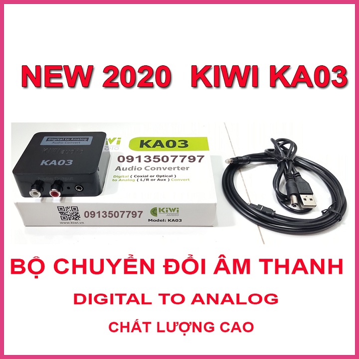 Bộ chuyển đổi âm thanh kiwibox ka03 - kiwi ka03 digital to analog