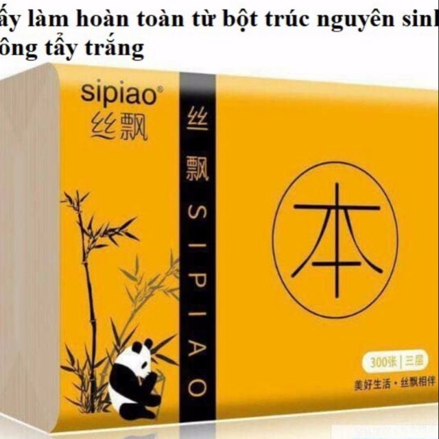 Khăn giấy gấu trúc siêu dai sipiao
