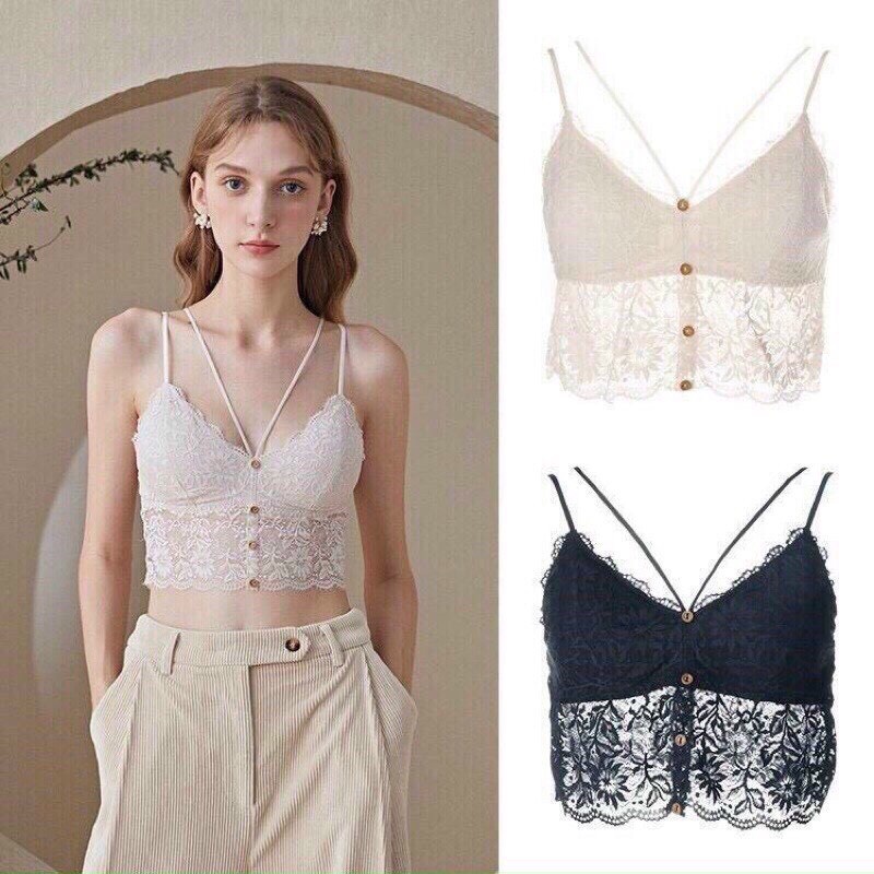 Áo ngực bra ren có khuy cài siêu quyến rũ 2404