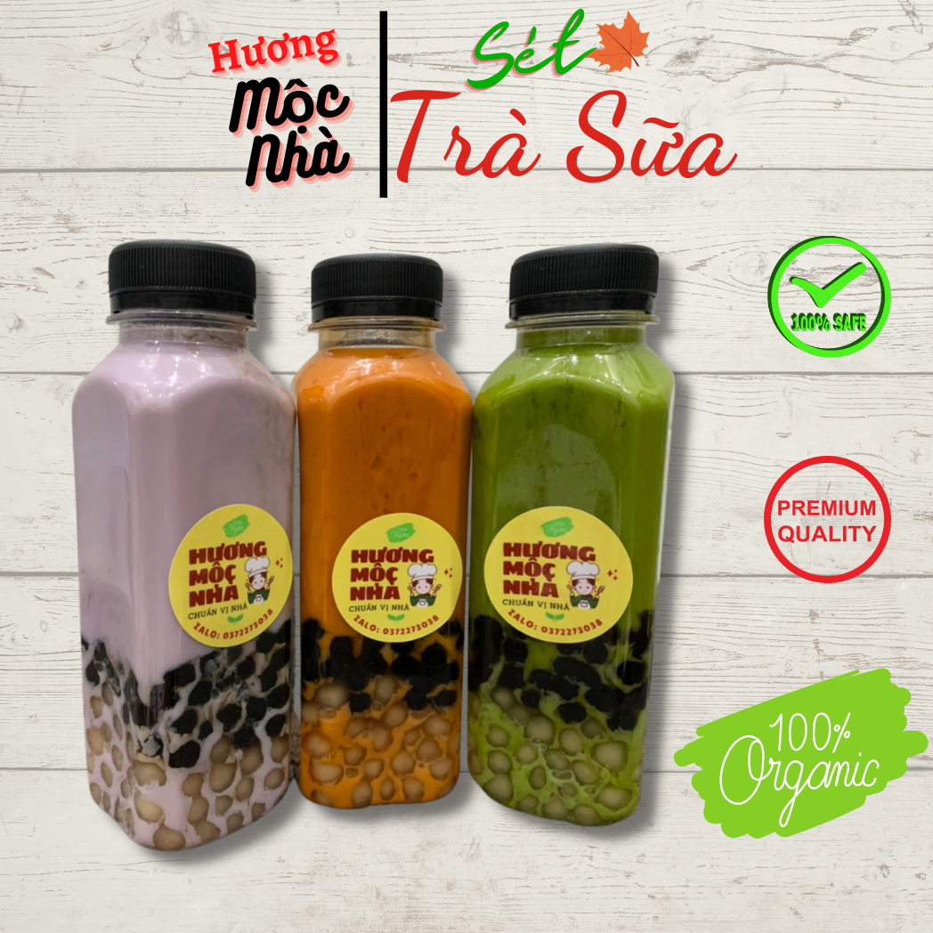 Set Nguyên Liệu Pha Trà Sữa Truyền thống, Hồng trà set 6-8 ly