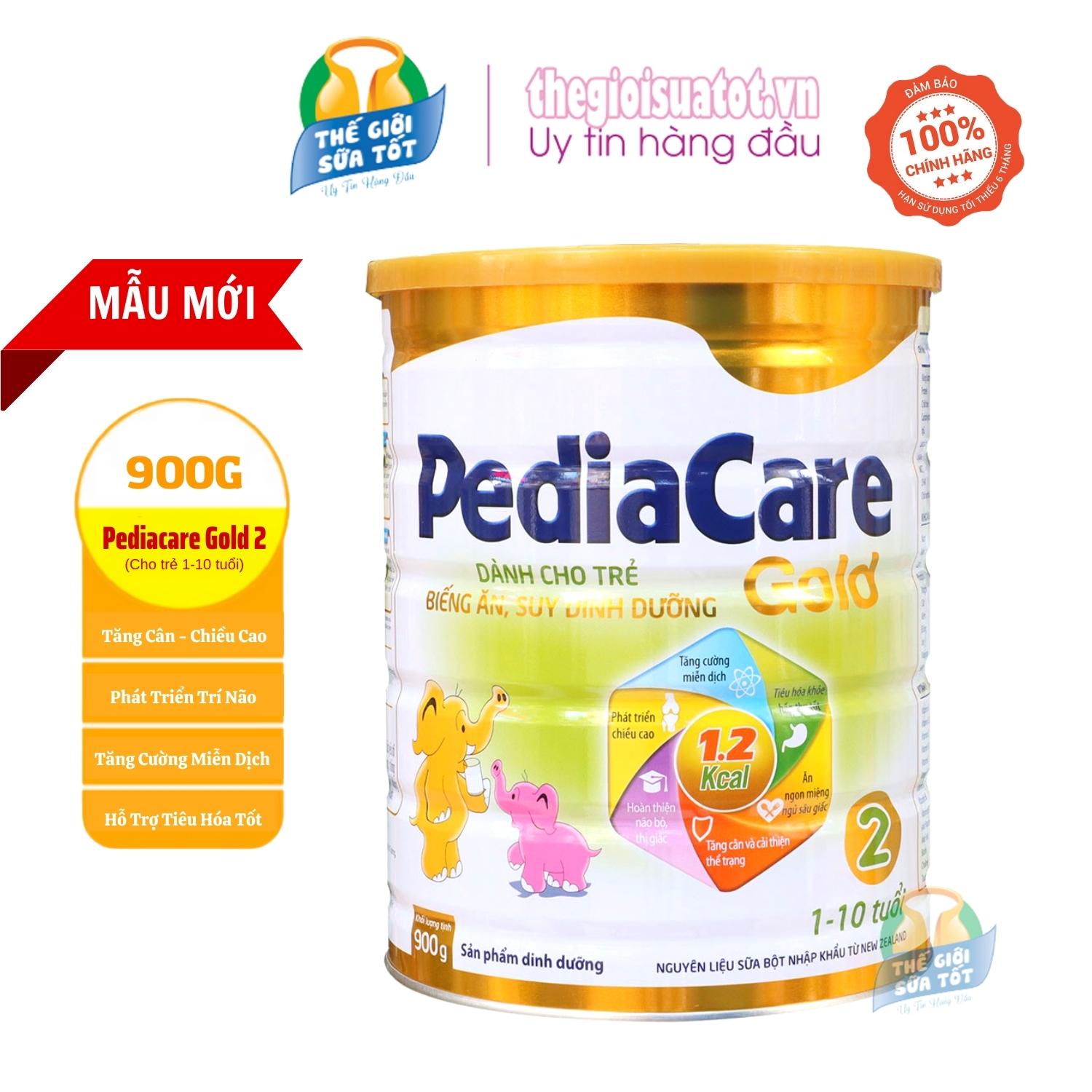 Sữa pediacare gold 2 - 900g - sữa cao năng lượng tăng cân chiều cao cho bé